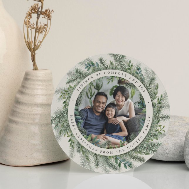 Mountain Gräs | Runt Helgdag-fotokort Julkort (Skapare uppladdad)