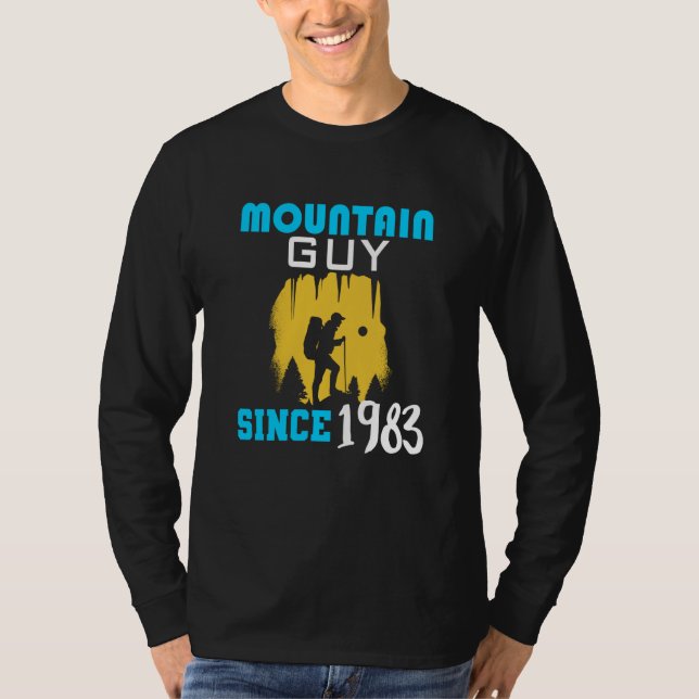 Mountain guy since 1983 t shirt (Framsida)
