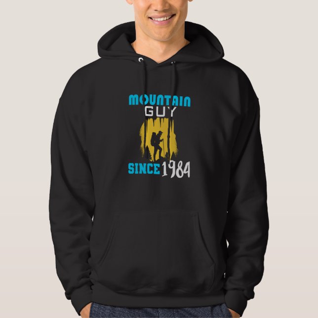 Mountain guy since 1984 hoodie (Framsida)