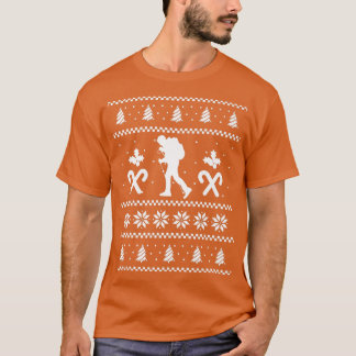 Mountain Hiker Ugly jul Hiking Julafton Snö Hik T Shirt