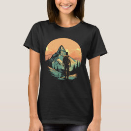 Mountain Hiking Äventyr Sunset T Shirt