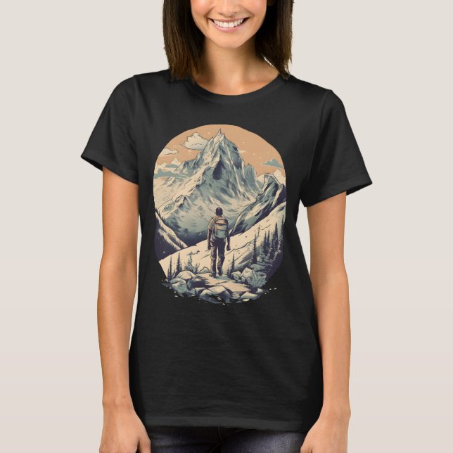 Mountain Hiking T Shirt (Framsida)