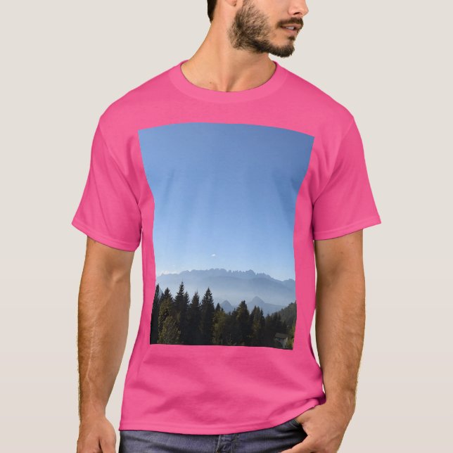 Mountain Himmel Graphic T Shirt (Framsida)