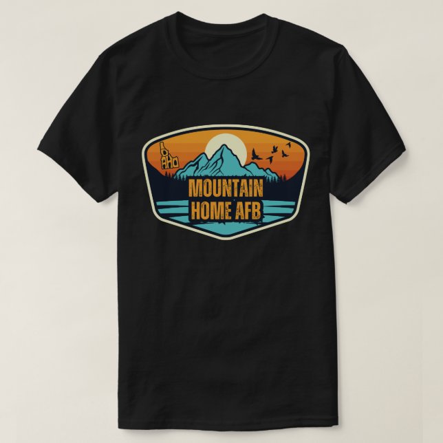 Mountain Home AFB, Idaho T Shirt (Design framsida)