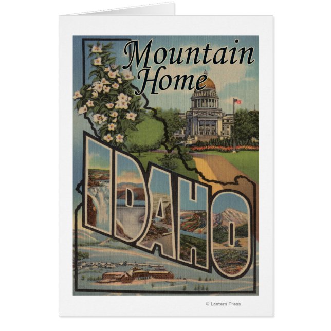Mountain Home, Idaho - Large Brev Scenes Hälsningskort (Framsidan)