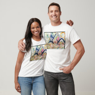 Mountain Horse Abstrakt Jeff Hankamer Artjunkhaus T Shirt