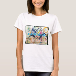 Mountain Horse Abstrakt Jeff Hankamer Artjunkhaus  T Shirt