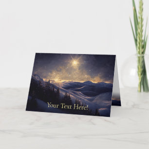 Mountain julstjärna helgkort