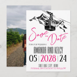 Mountain Kärlek Magenta Spara Datumet