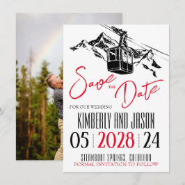 Mountain Kärlek Red Spara Datumet