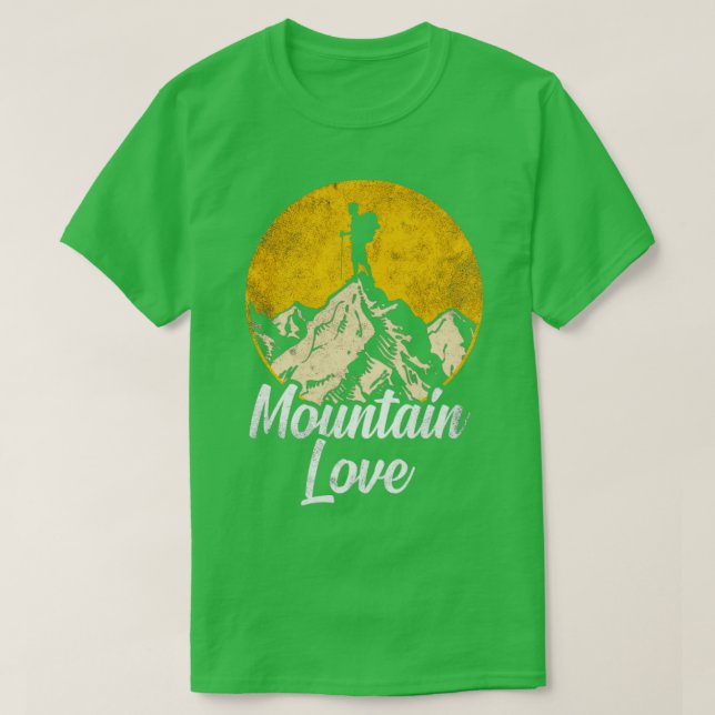 Mountain Kärlek T Shirt (Design framsida)