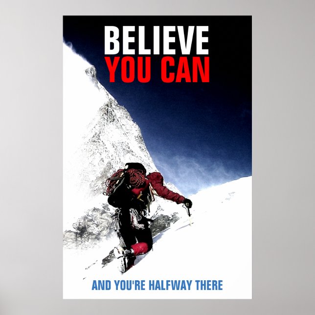 Mountain Kliber tror att du kan motivera Poster (Framsidan)