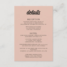 Mountain Lake Wedding Tilläggskort