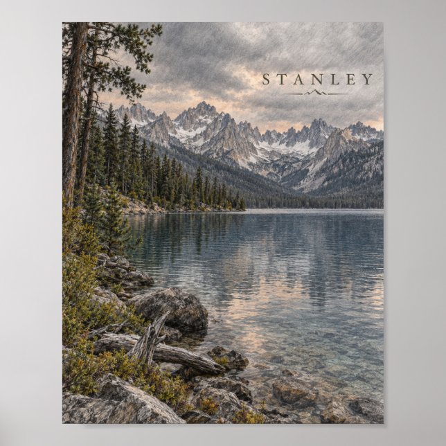 Mountain Lake Wilderness Affisch #122 (Framsidan)