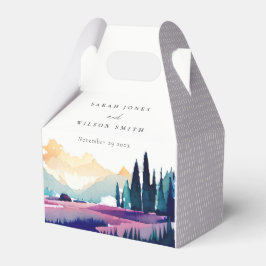 Mountain Land Lilac Fält Ligcape Bröllop Presentaskar