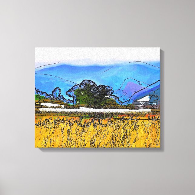 MOUNTAIN LANDSCAPE CANVASTRYCK (Framsida)