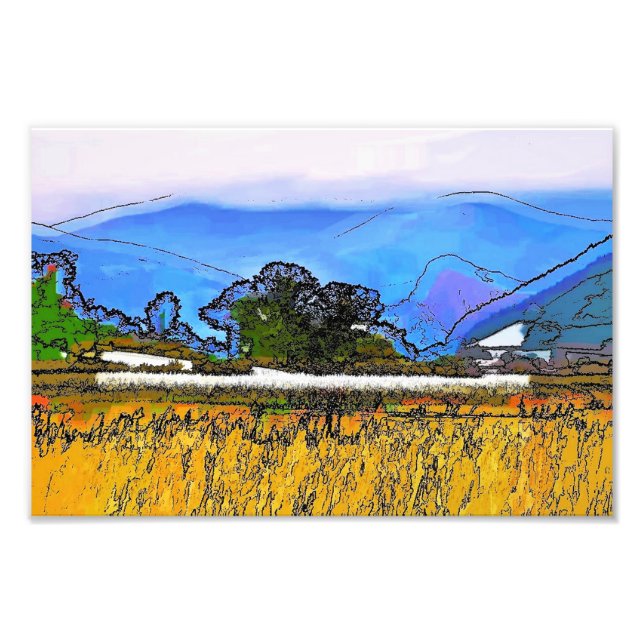 MOUNTAIN LANDSCAPE FOTOTRYCK (Framsidan)