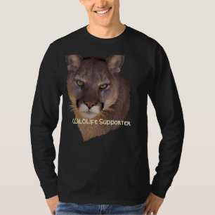 MOUNTAIN LEJON Cougar, Big Cat Wildlife Shirt Tee Shirt
