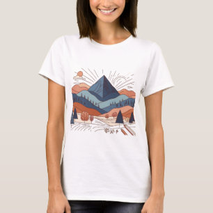 Mountain Ligcape Art Womans T-Shirt