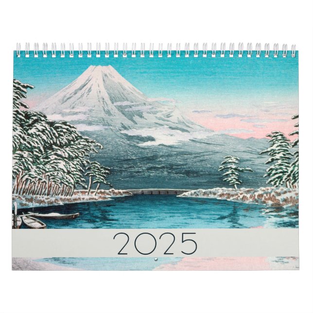 Mountain Ligcape Fine Art 2024 Vintage Stil Kalender (Omslag)