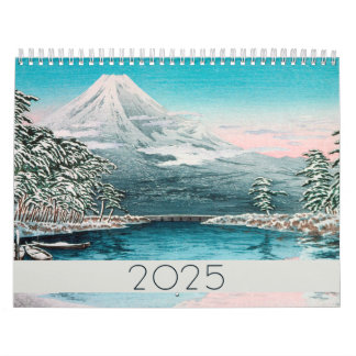 Mountain Ligcape Fine Art 2024 Vintage Stil Kalender