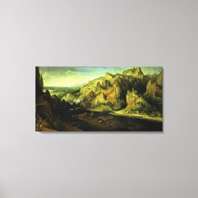 Mountain Ligcape med överraskningsattack, 1585 Canvastryck (Framsida)