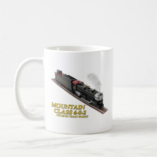 Mountain Locomotive 4-8-2 Dubbelsidig Mugg