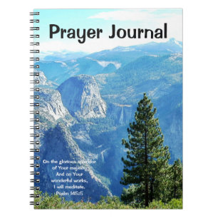 Mountain Majesty and Strong Prayer Journal Anteckningsbok