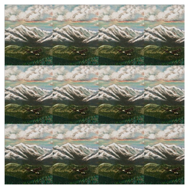 Mountain Majesty Fabric Tyg (Provkarta)