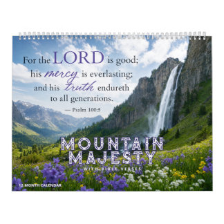 Mountain Majesty Kalender - Med Bibelverser
