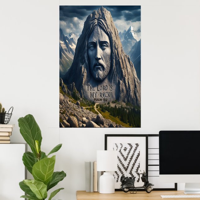 Mountain Majesty The Lord Is My Sten Poster (Hemmakontoret)