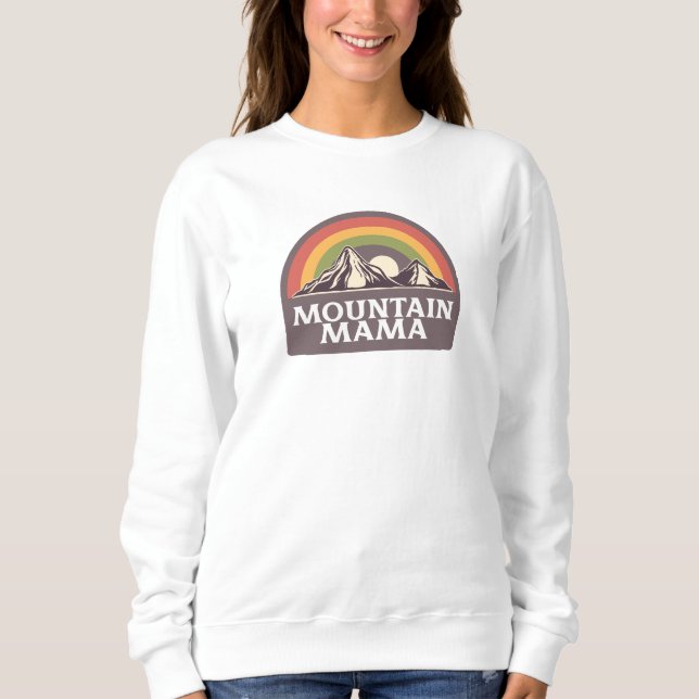 Mountain Mamma Sweatshirt T Shirt (Framsida)