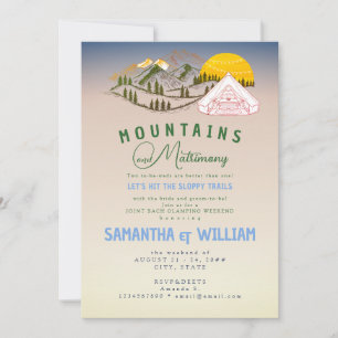 Mountain Matrimony Sloppy Trail Joint Bach Helg Inbjudningar