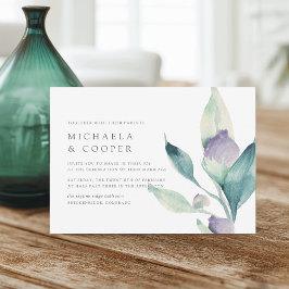 Mountain Meadow | Den moderna minimalistiska Blomm Inbjudningar