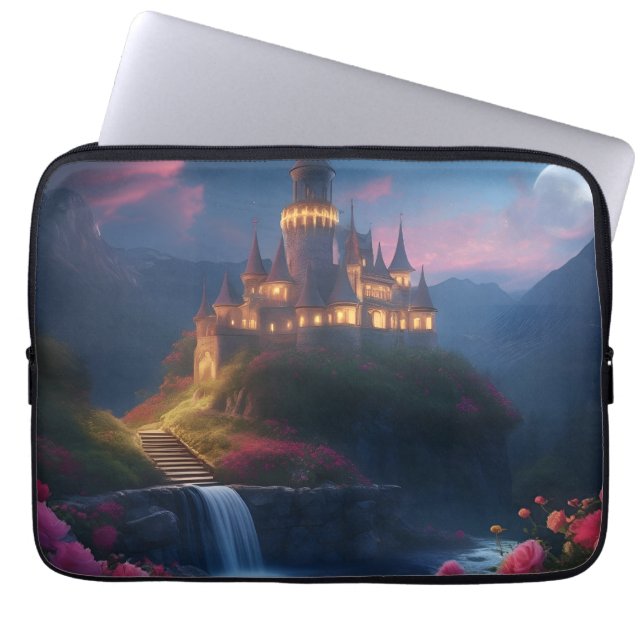 Mountain Midnight Castle Fyra Laptop Fodral (Framsidan)