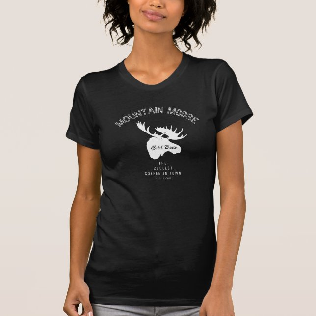 Mountain Moose Cold Brew Kaffe T Shirt (Framsida)