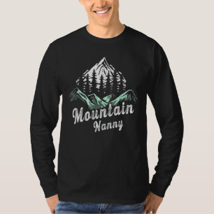 Mountain Nanny Camping Hiking Mamma Äventyr Mor T Shirt