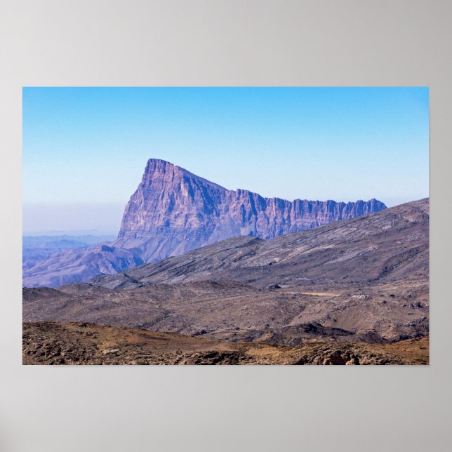 Mountain nära Jebel Shams Poster (Framsidan)
