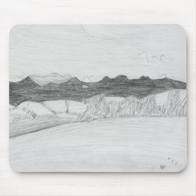 Mountain och Dunes mousepad Musmatta (Framsidan)
