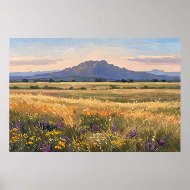 Mountain on the plain poster (Framsidan)