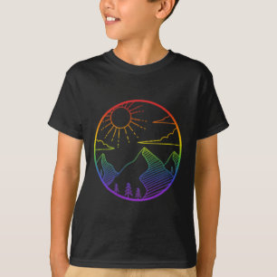 Mountain Outdoors Subtila Stolthetslogotyp Vandrin T Shirt