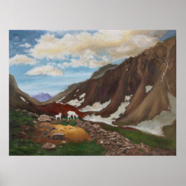 Mountain Pass in Far North: Skriv ut Poster