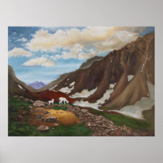 Mountain Pass in Far North: Skriv ut Poster