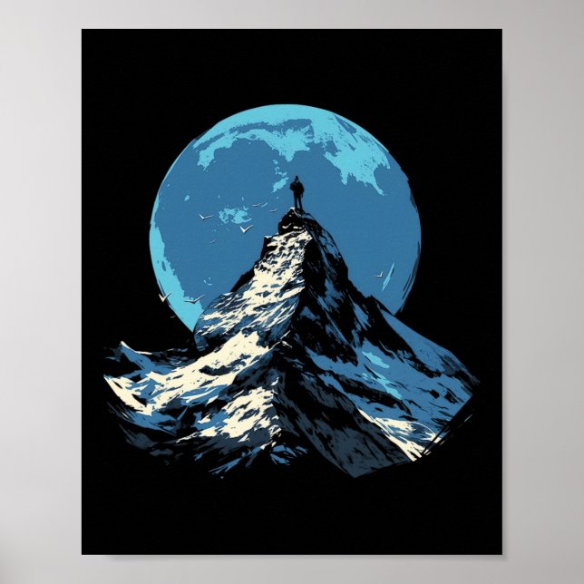 Mountain Peak Adventure Design - Climbing And Hiki Poster (Framsidan)