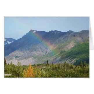 Mountain Raibow Alaska Hälsningskort