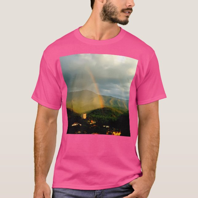 Mountain Rainbow Long T Shirt (Framsida)