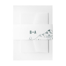 Mountain Range Bröllop Belly Band