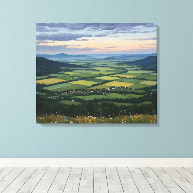Mountain Ranges & Plains Canvastryck (Insitu (trägolv))