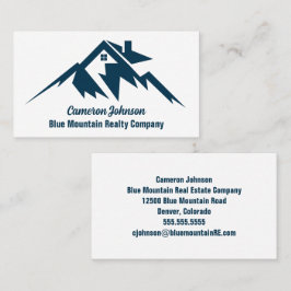 Mountain Real Gods Company Anpassningsbar Blue Whi Visitkort