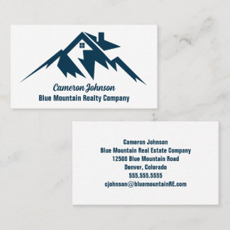 Mountain Real Gods Company Anpassningsbar Blue Whi Visitkort
